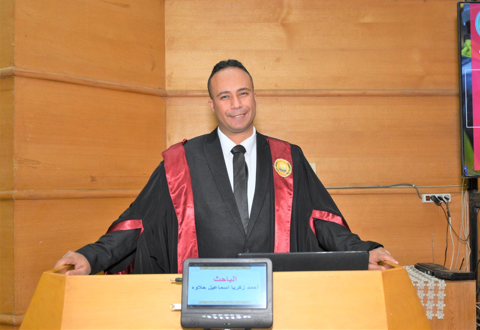 مناقشة مشروع البحث للماجستير المهني في إدارة الأعمال تخصص(الضبط الإحصائى وتوكيد الجودة) للباحث : أحمد زكريا اسماعيل حلاوه