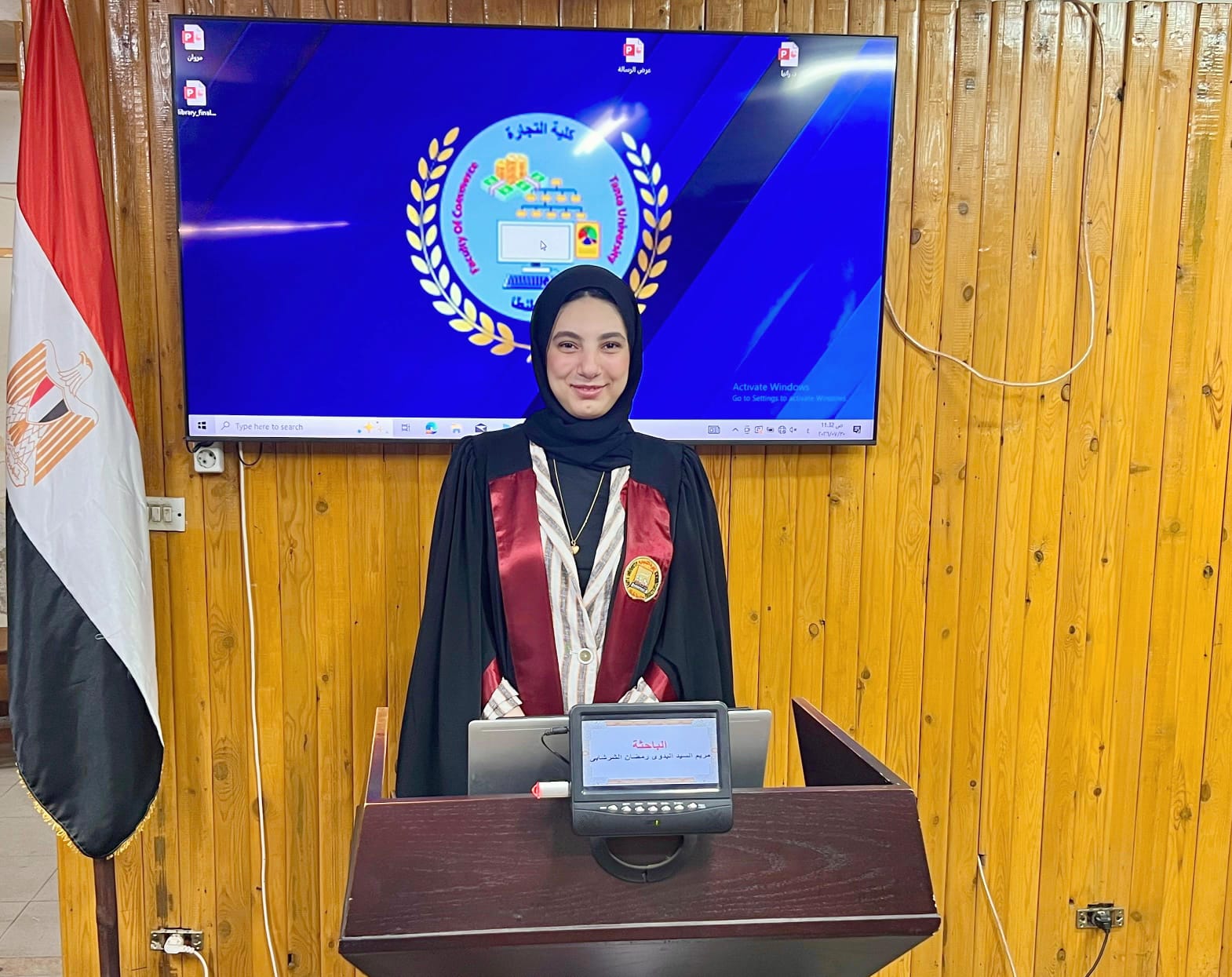 مناقشة مشروع البحث للماجستير المهني في إدارة الأعمال تخصص (إدارة الموارد البشرية لغة) للباحث : مريم السيد البدوى رمضان محمد الشرشابى