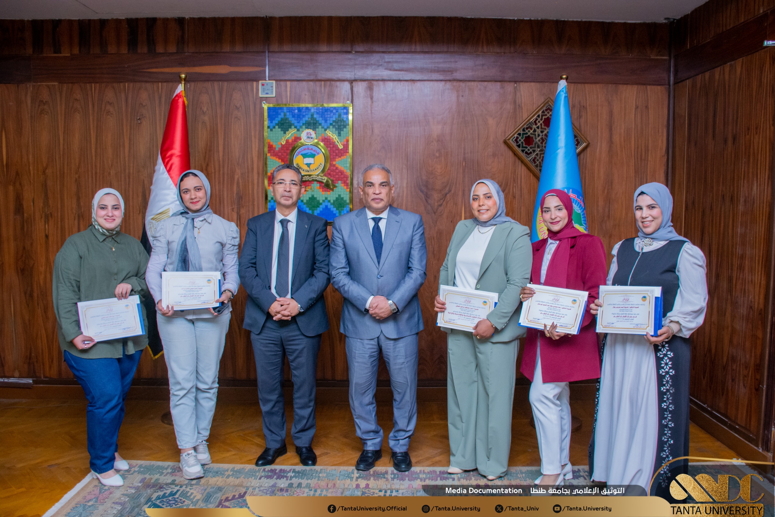 مجلس جامعة طنطا يكرم الحاصلين على جوائز أفضل رسالة ماجستير ودكتوراه للعام الجامعي 2025/2026، 