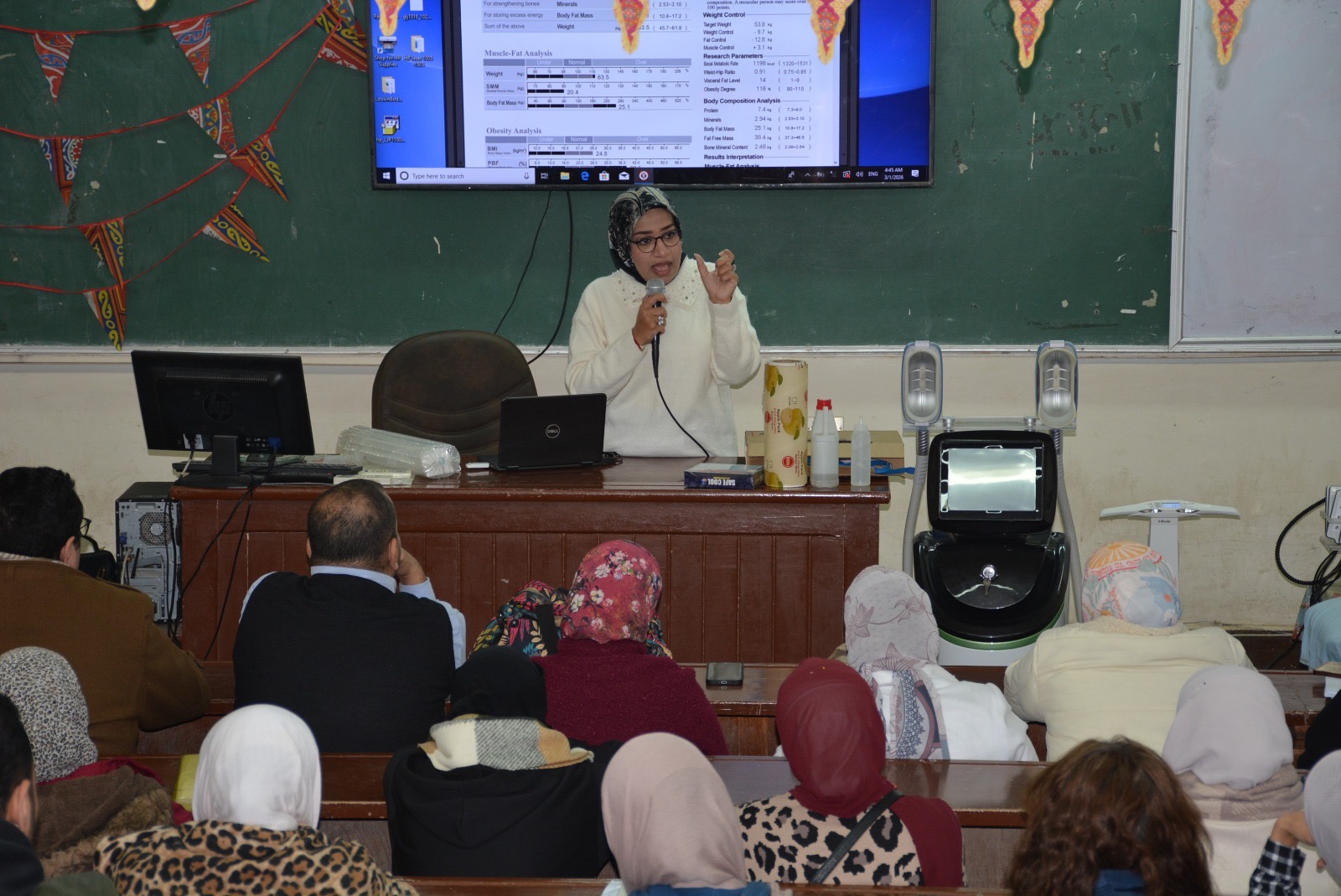 انطلاق فاعليات التدريب العملى للمقرر تغذية أمراض السمنه والنحافة للدفعة السادسة من برنامج دبلوم التغذية فى الرعاية الصحية بصيدلة طنطا 