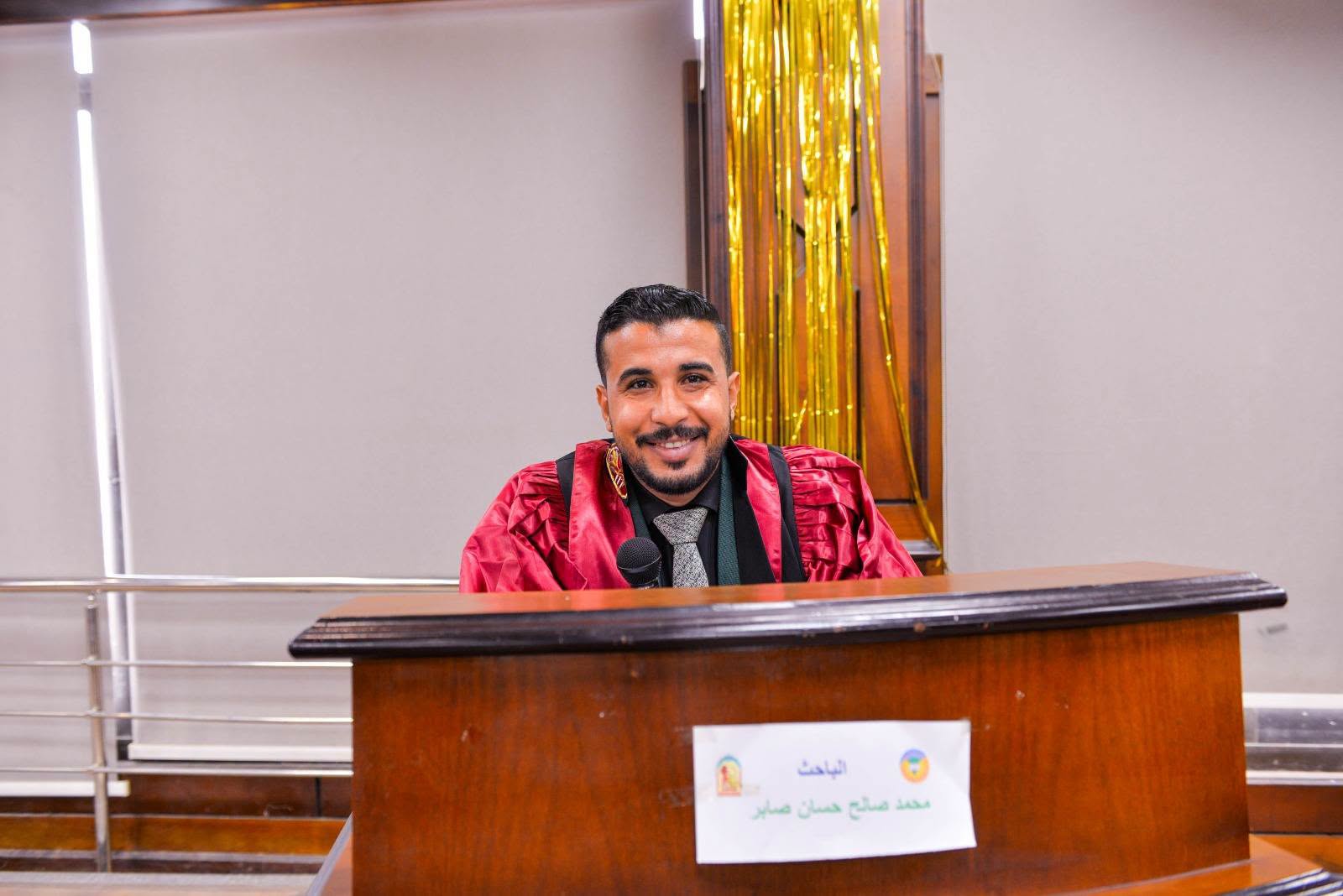 مناقشة رسالة الدكتوراه للباحث محمد صالح حسان صابر صالح بقسم التاريخ بآداب طنطا
