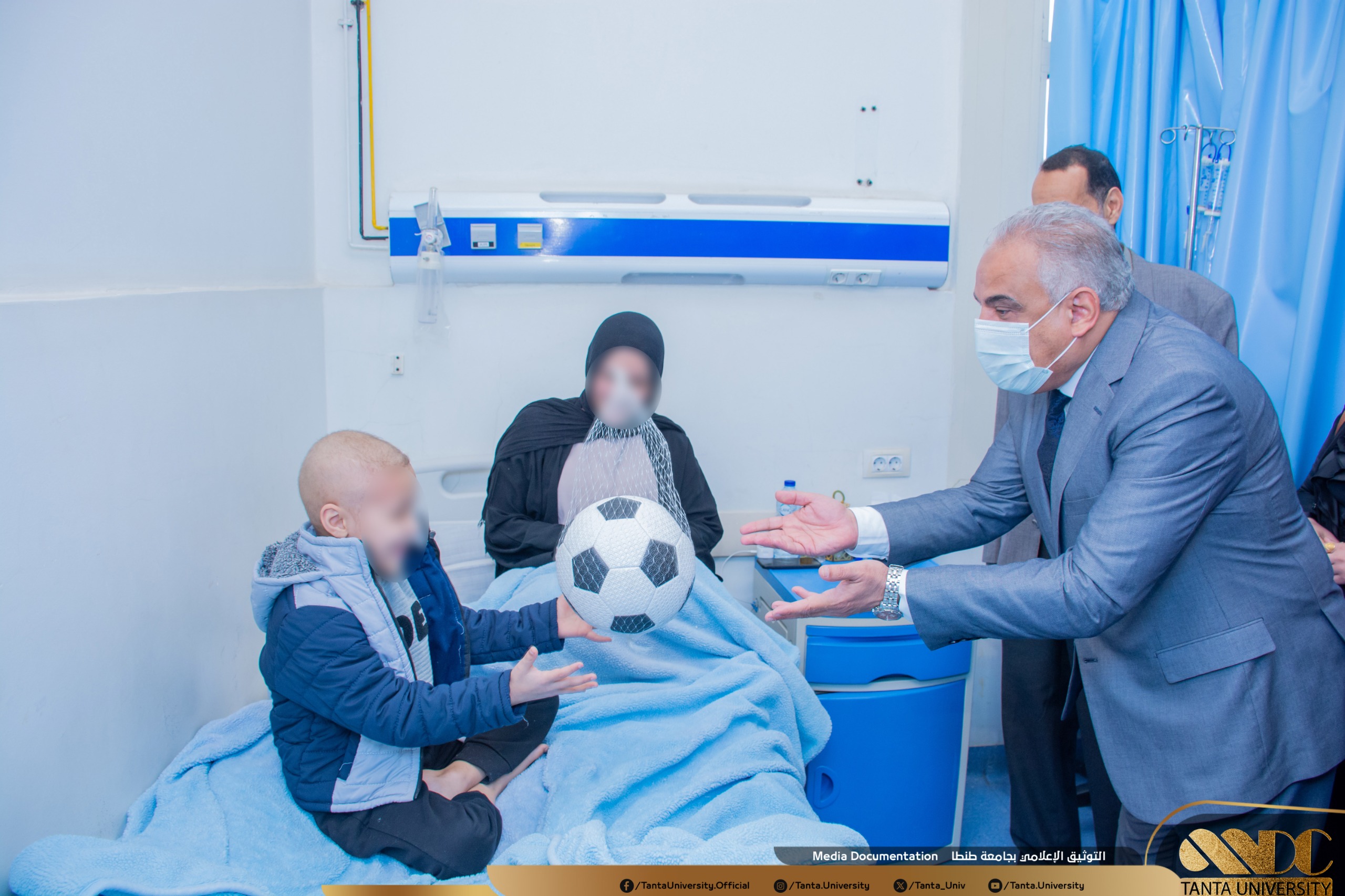 رئيس جامعة طنطا يتفقد مستشفيات طنطا الجامعية لسرطان الأطفال لمتابعة سير العمل