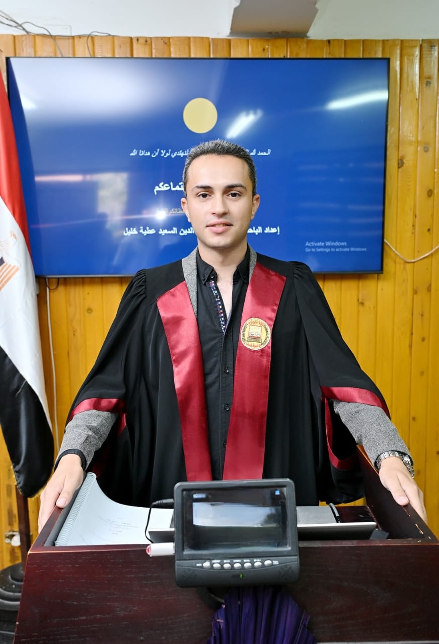 مناقشة مشروع البحث للماجستير المهني في إدارة الأعمال تخصص (الضبط الاحصائي وتوكيد الجودة) للباحث : محمود ضياء الدين السعيد عطيه خليل