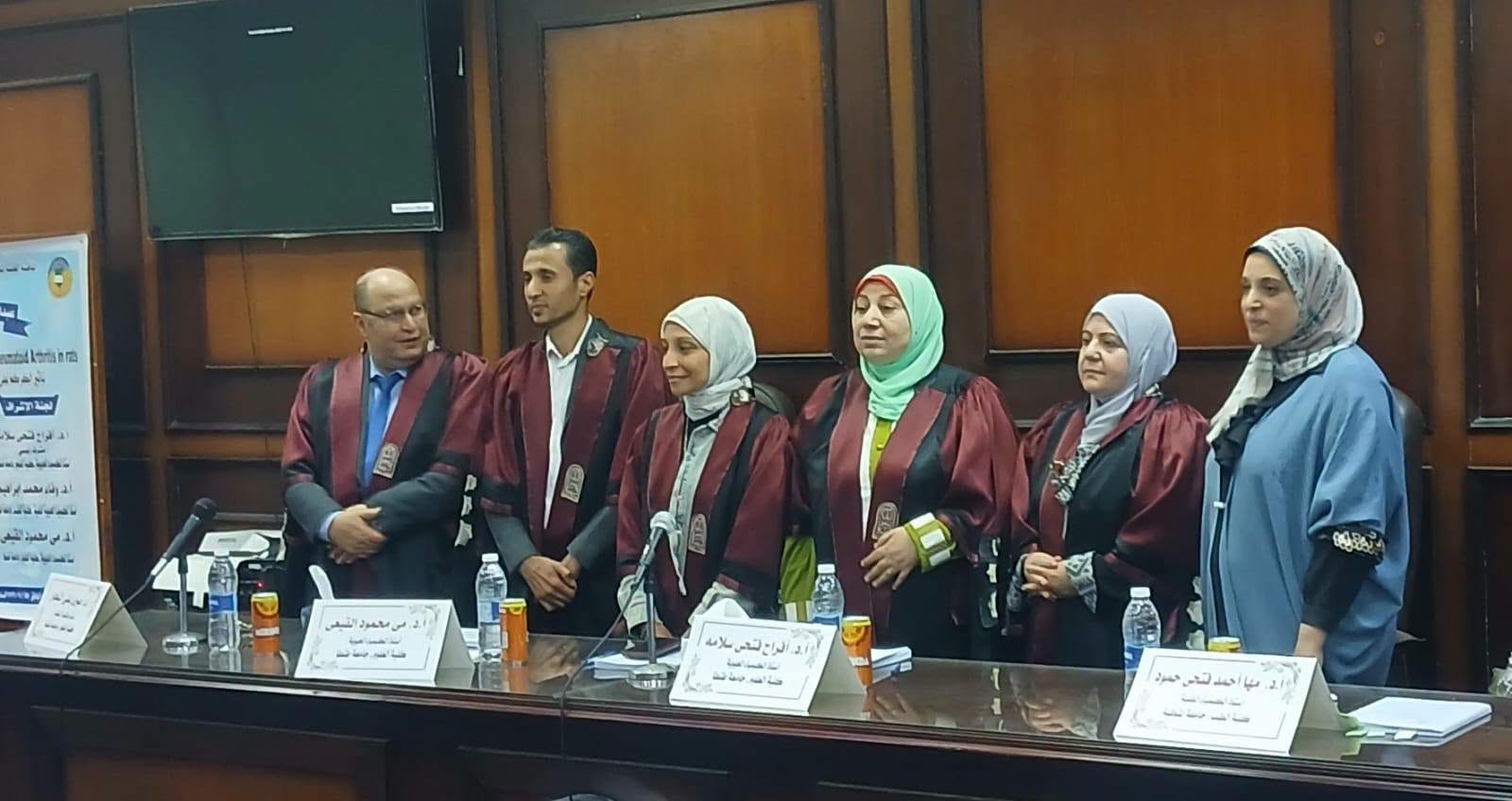 إنعقاد مناقشة رسالة الماجستير للباحث عبدالله جمعه  بقسم الكيمياء بعلوم طنطا