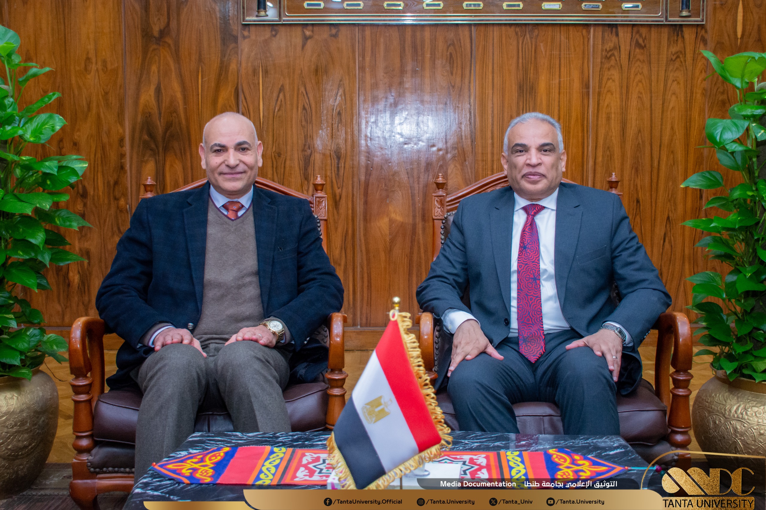 رئيس جامعة طنطا يستقبل رئيس جامعة السادات لبحث سبل التعاون المشترك ضمن تحالف إقليم الدلتا