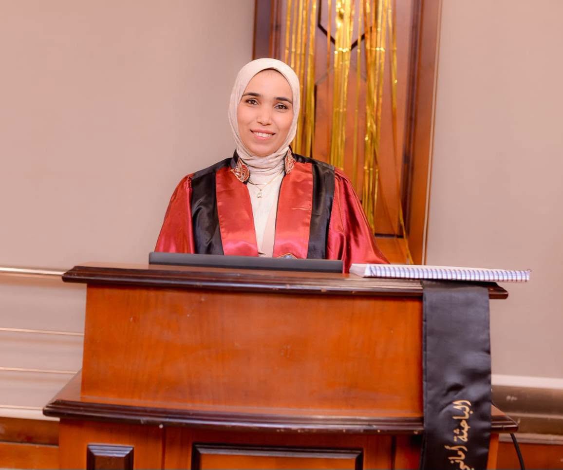 مناقشة رسالة الماجستير للباحثة أماني مصطفى عبد الحليم سليمان بقسم الجغرافيا بآداب طنطا
