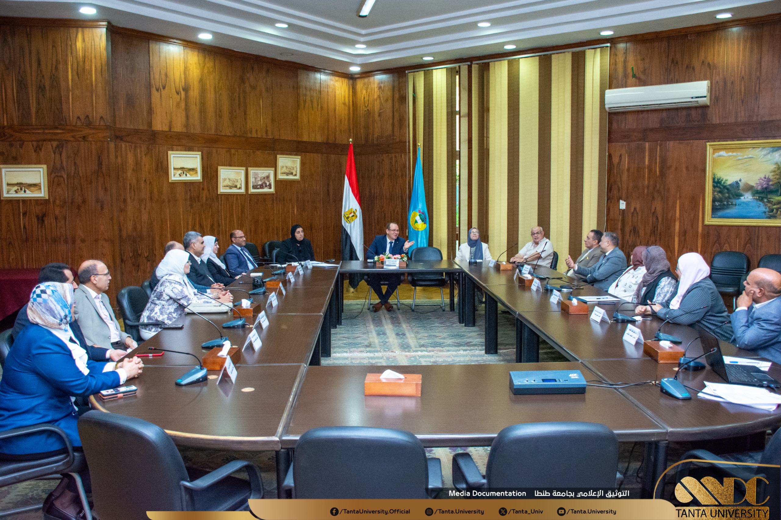 نائب رئيس جامعة طنطا يرأس اجتماع مجلس شئون التعليم والطلاب لشهر أغسطس 2026