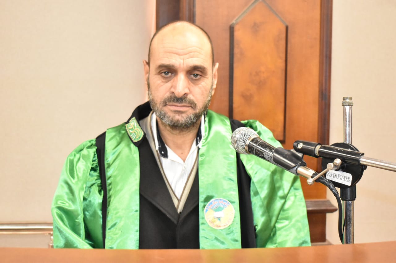مناقشة رسالة الدكتوراة للباحث أحمد أحمد الشوربجي بقسم اللغة العربية بآداب طنطا