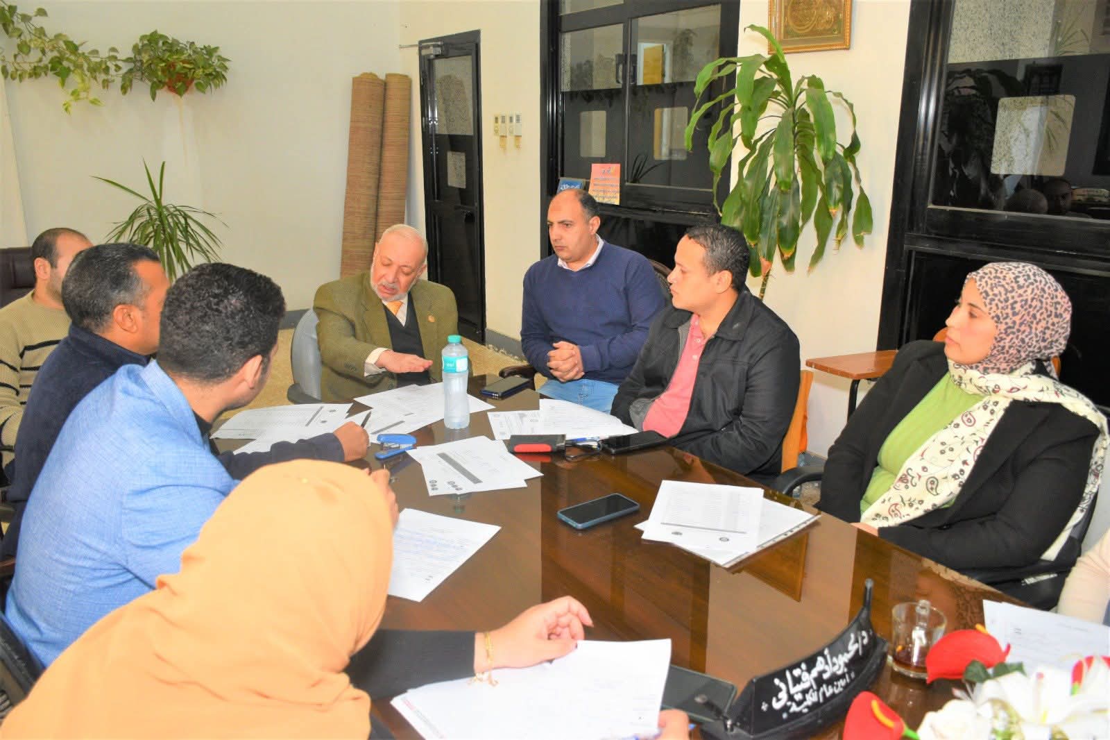 عقد الاجتماع الأول لفريق المراجعين الداخليين مع استشاري 